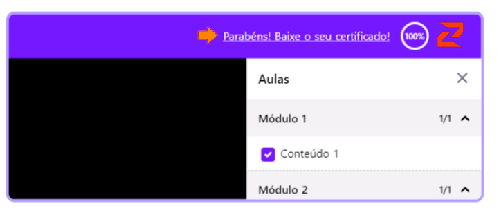 O download será feito automaticamente baseado nos dados da plataforma